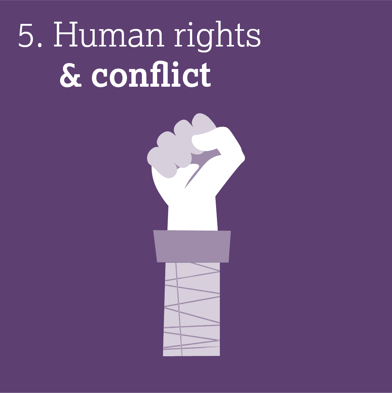 5. Human rights and conflict